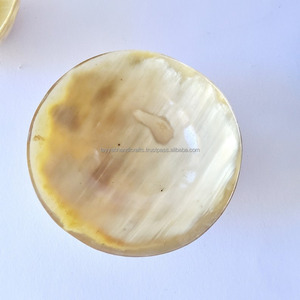 ชามฮอร์นคุณภาพพรีเมียม รักษ์โลก ลายดอกไม้และสไตล์ทะเล ขัดเงา - Product Image 3