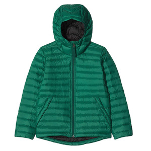 Chaqueta Acolchada con Capucha para Hombre, Color Sólido, Cierre de Cremallera, Resistente al Viento, Ropa de Invierno Informal, Relleno 100% Poliéster - Product Image 3