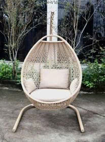 Ensemble de mobilier d'extérieur moderne le plus vendu, cadre en aluminium, lit de repos en rotin tressé, non pliable, pour hôtels, villas, usage diurne - Product Image 5