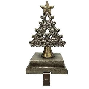 Casting Style Traditional Metal <b>Stocking</b> <b>Holder</b> for Christmas Classic Hook for Hanging <b>Stockings</b> on Fireplace or Wall - Product Image 3
