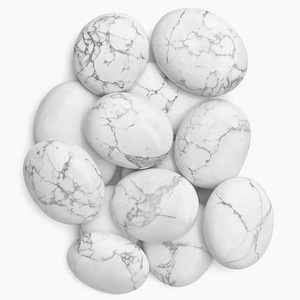 Natural White Howlite Palm Stones Polished Healing Crystals Smooth <b>Worry</b> <b>Stone</b> For Meditation Stress Relief Anxiety And Decor - Product Image 6