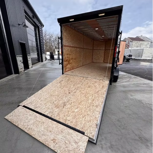 Nouvelle remorque de transport fermée en aluminium, haute capacité, 7x14 7FT INT, à prix réduit - Product Image 1