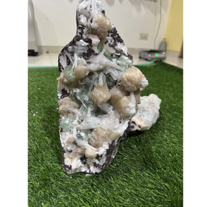 Natural Scolecite with Green Apophyllite and Stilbite <b>Crystal</b> <b>Cluster</b> for Home Decor Healing and Mineral Collection - Product Image 4