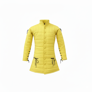 Abrigo Gambeson Medieval Hecho a Mano, Manga Larga, Acolchado Grueso de Algodón, Chaqueta Aketon Larga, Disfraz de Caballero para Recreación Histórica - Product Image 1