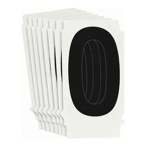Chiffres autoespacés Brady Helvetica noirs de 1,5 pouce pour équipements et signalétique durables - Product Image 3