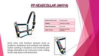Harnais en corde de nylon durable tendance pour l'équitation avec des attaches réglables, rembourrage en polaire, bandeau pour le nez, bandeau pour la tête, pièces pour les joues