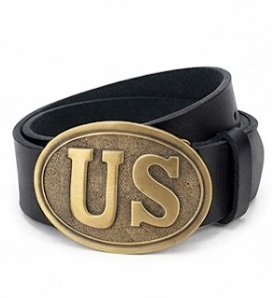 Cinturón de Cuero Negro Premium para Hombre, Estilo Heritage con Emblema U, Hebilla Ovalada de Latón Envejecido, Diseño Auténtico y Duradero para Cualquier Ocasión - Product Image 2