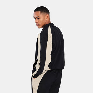 Unisex Solid Tracksuit Full Zipper Sporty Jogger Set Regular Fit Breathable Waterproof Printed Polyester Autumn Wear - Product Image 4