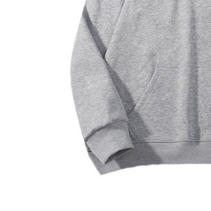 Solid <b>Grey</b> Hooded Zipper-Up <b>Sweatshirt</b> <b>Men</b> Women Casual Kangaroo Pocket Unisex Long Sleeve Tops 100% Cotton Breathable - Product Image 4