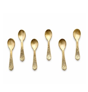 Brass <b>Spoon</b> Perfect for Spices Coffee and Dessert <b>Spoon</b> Length 3 Inch - Product Image 2