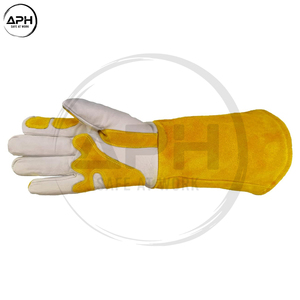 Gants de soudage à l'arc personnalisés avec logo, résistants aux hautes températures, les meilleurs gants de travail - Product Image 2