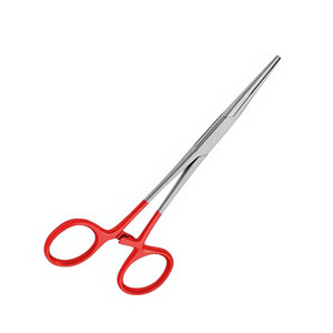 Pinzas Hemostáticas Kelly de 5.5 Pulgadas, Rectas, Rojas, Instrumentos Quirúrgicos de Acero Inoxidable de Grado Alemán, Pinza Hemostática con Bloqueo - Product Image 4