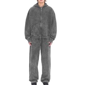 Survêtements 100% coton délavés à l'acide, fabrication OEM, Survêtement délavé à l'acide 2026 - Product Image 5