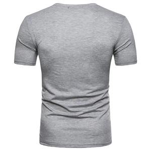 Camiseta de Hombre 100% Algodón, Color Sólido, Manga Corta, Lisa, Corte Holgado, Altamente Recomendada - Camisetas de Hombre en Oferta - Product Image 4