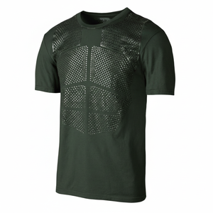 Camiseta de Compresión para Levantamiento de Pesas con Agarre Personalizado, Diseño de Barra de Pesas Antideslizante de Silicona, Transpirable, de Algodón y Spandex - Product Image 6