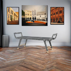 Chaise de salle à manger et de salon en chêne massif, style nordique contemporain, durable, minimaliste, tressée à la main, mobilier artisanal moderne pour salle à manger - Product Image 1