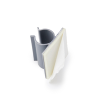 Pince à câble adhésive en PVC Essentra, clip de fixation de câble, organisateur de fils, pince de type KKU en U sur base adhésive