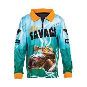 Custom Hooded Fishing T Shirts Wholesale OEM Manufacturer Supplier Polyester UV <b>Hoodie</b> Tee Private Label Bulk - Product Image 5