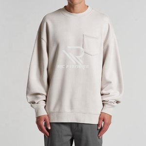 Custom Embroidered Men's Hoodie Sweatshirt Plus Size Yellow <b>Brown</b> Polyester Organic Heavyweight French Terry Yellow Hoodie Thick - Product Image 3