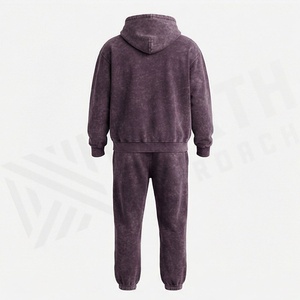 Anti Wrinkle Men Acid Wash <b>Tracksuit</b> Premium Latest Designs Hot Selling Fully Customized Activewear Lounge Apparel - Product Image 2