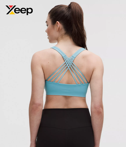 เสื้อชั้นในกีฬาโยคะคุณภาพสูงสำหรับผู้หญิง XEEP รุ่น XC-SB-179 แบบเรียบง่าย ระบายอากาศได้ดี สายปรับได้ แผ่นรองถอดออกได้ รองรับได้ดี - Product Image 2