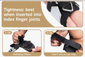 PROFIT-SPORT Sangles de soutien du poignet réglables, robustes, antidérapantes, avec fermeture auto-agrippante, en néoprène respirant pour l'entraînement de force et la gym - Product Image 6