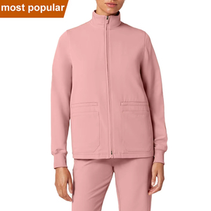 Manufacturer OEM Accepted Custom Logo Fashionable Oversize Women <b>Scrub</b> Jackets Nursing Work Medical Surgical Uniform - Product Image 3
