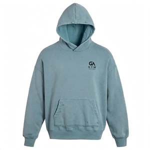 Sudadera con Capucha para Hombre, Estilo Deportivo, Transpirable, 100% Algodón Tejido, 340 GSM, Invierno, Último Modelo, Color Sólido, Personalizable - Product Image 1