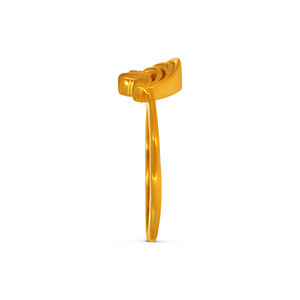 Luxury 10K Yellow Gold Floral Leaf Design <b>Ring</b> for Women Elegant Blossom <b>Nature</b> <b>Inspired</b> Fine Jewelry Wholesale Manufacturer - Product Image 4