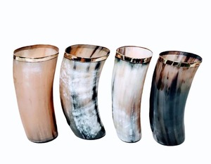 Verre artisanal en corne naturelle pour le thé, le café, l'eau, le jus – Tasse traditionnelle de qualité supérieure pour la cuisine – Collection de verrerie haut de gamme - Product Image 6