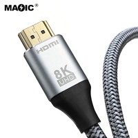Certifié Haute Vitesse 48gbps 8k 60hz 4k 120hz Cuivre Nu 1.5 3m 5m Hdmi 2.1 Mâle à Mâle Tv Câble Hdmi 2.0v 2.1v