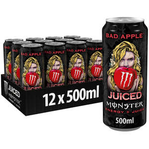 MonsterEnergy Juiced Bad Apple 500ml Boisson Énergisante Rafraîchissante à la Pomme Infusée de Vitamines, Prête pour la Vente en Gros et l'Étiquetage Privé - Product Image 2
