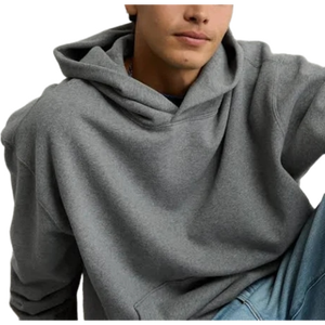 Sudadera con capucha de streetwear personalizada, sudadera con capucha desgastada personalizada, sudadera con capucha de diseñador de felpa 100% algodón, sudadera con capucha oversize con efecto descolorido por el sol, sudadera con capucha corta para hombre - Product Image 2