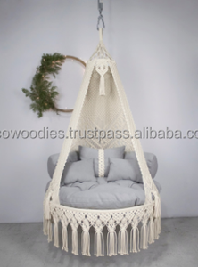 New Style Comfortable Contemporary Egg Shaped Bamboo Lazy Chair Egg Pod Chair Indoor <b>Outdoor</b> Bedroom Furniture - Product Image 6