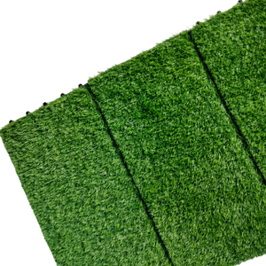 Dalles de terrasse en gazon artificiel 300x300x24mm, imperméables, carrées, pour extérieur/intérieur, maison et jardin, terrasse, cour arrière, décoration - Product Image 5