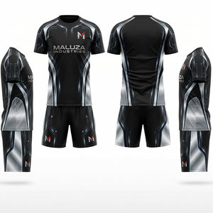 Ensemble de survêtement d'entraînement de football personnalisé, maillot et short de football, vêtements de sport respirants, MALUZA INDUSTRIES Pro - Product Image 1