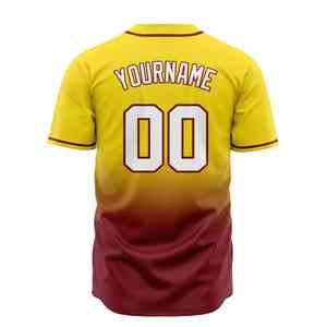 Camisetas de Béisbol Unisex con Estampado Digital Personalizadas, Transpirables, 100% Poliéster, de Secado Rápido, Manga Corta, Cuello en V, para Todas las Temporadas - Product Image 2