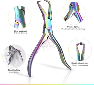 ชุดอุปกรณ์ต่อผม 2 คีมสแตนเลสสำหรับต่อผม อุปกรณ์ต่อผมที่ยั่งยืน - Product Image 2