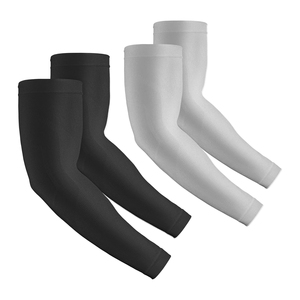 Nuevas Mangas Protectoras de Poliéster Sólido Premium UPF50+ de Tres Cuartos de Longitud, Color Naranja y Blanco, Protección Solar para Hombre, Varios Colores - Product Image 3