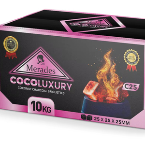 Carbón de Coco Hexagonal de Lujo de Alta Calidad de Merades de Indonesia, Carbón para Cafeterías Turcas, Tradicional - Product Image 1