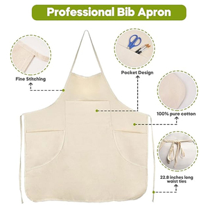 Restaurant <b>Kitchen</b> <b>Apron</b> Professional Chef Bib <b>Apron</b> for Culinary Training Cooking and Baking Sessions - Product Image 5