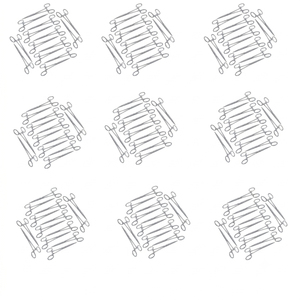 Lot de 10 pinces hémostatiques à verrouillage pour moustiques, 5'' droites, en acier inoxydable, instruments ORL réutilisables, stérilisables, certifiés ISO/CE - Product Image 1