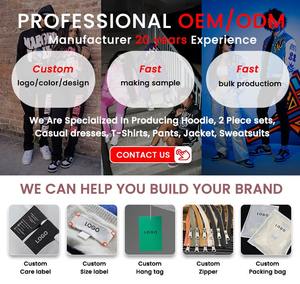 Conjunto de Sudadera y Pantalones Deportivos de Invierno Personalizados con Bordado, Top Corto con Capucha y Pantalones Joggers de 2 Piezas, Ropa para Hombre, Impermeable y Transpirable - Product Image 4