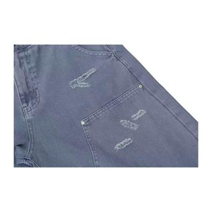 Pantalones anchos transpirables de mezclilla para mujer, de cintura alta, a la moda, para verano. - Product Image 5