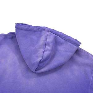Custom Heavyweight Washed <b>Men</b> Fleece Cotton Distressed <b>Hoodie</b> Acid Wash Pullover Winter <b>Hoodie</b> - Product Image 4