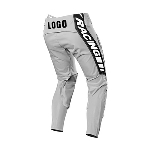 Pantalones de Motocicleta Personalizados para Hombre, Blancos, Transpirables, de Poliéster, para Todas las Estaciones, con Diseño de Logotipo Impreso - Product Image 2