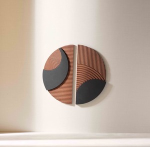 Arte de pared interior hecho a mano, panel de madera, centro de pared de madera, decoración de pared de alta gama, adorno de pared boutique para el hogar, estilo orgánico moderno. - Product Image 2