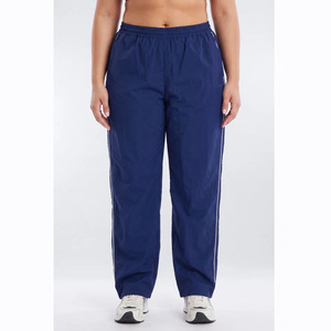 Women Plus Size Navy Blue Tracksuit 2 Piece Set Full Sleeve Turtleneck <b>Zipper</b> <b>Jacket</b> and Pants Casual Sportswear Solid Color - Product Image 5