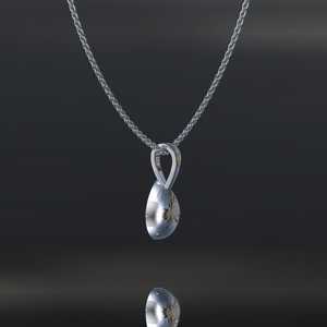 Pear Moissanite <b>Pendant</b> 14K <b>Gold</b> IGI Certified Christian Luxury Gift for Women - Product Image 6