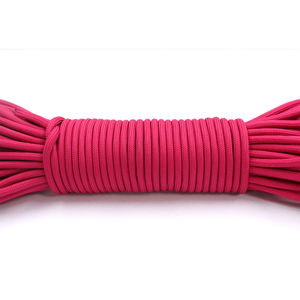 Cuerda de Paracord Rosa Intenso de 4 mm, Tipo 550, Cordón de Nailon Multiusos para Camping, Supervivencia, Manualidades y Bricolaje - Product Image 3